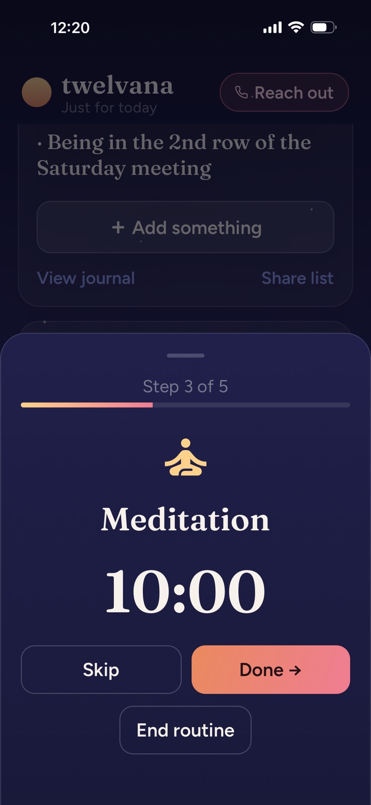 A morning routine that keeps you steady